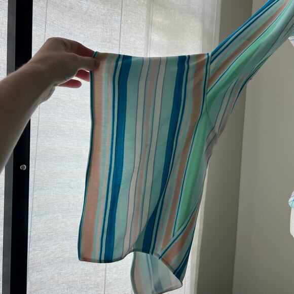 Peter Pilotto Mint Striped Tunic Top - Picture 4 of 8